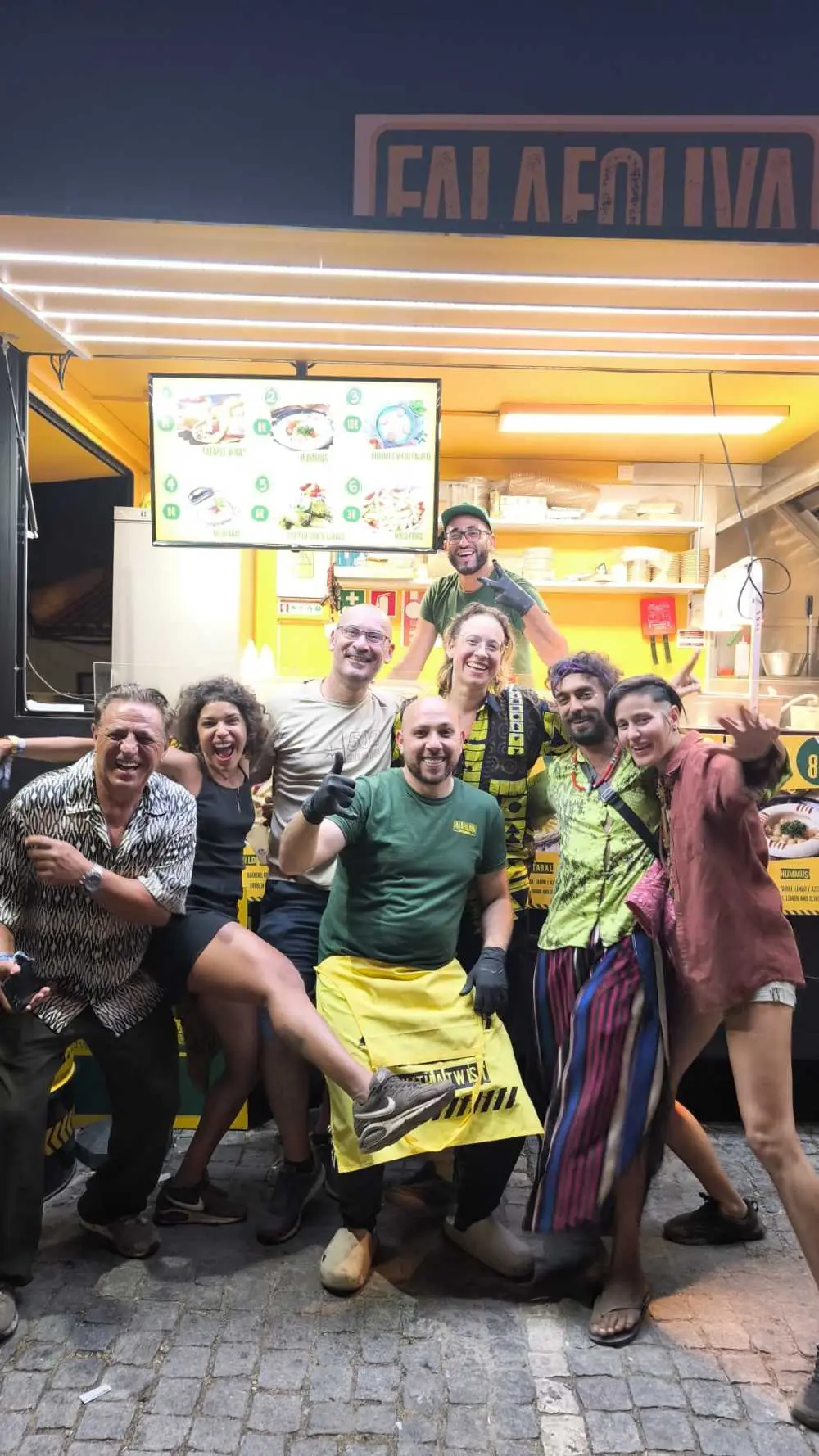 The Falafoliva team at FMM Sines festival