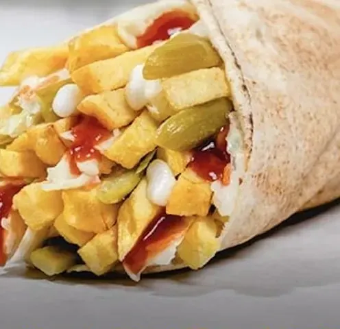 Lebanese batata wrap